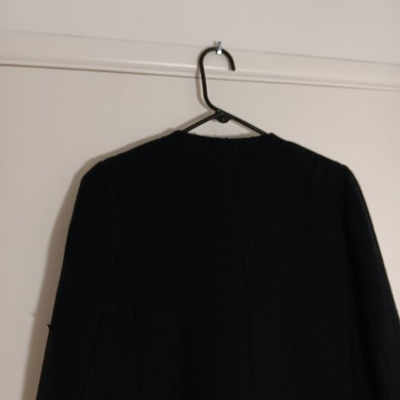 vince black wool blend cropped jacket size 8 - Picture 5 of 8